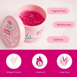 Dippity Do Girls with Curls Light Hold Gelee - Shape, Smoothe & Separate Your Curls - Formulated with Aloe, Vitamin E & Wheat Protein for Frizz-Free & Never Crunchy - 340 mL/11.5 fl oz Dippity Do Girls with Curls Light Hold Gelee - Shape, Smoothe & Separate Your Curls - Formulated with Aloe, Vitamin E & Wheat Protein for Frizz-Free & Never Crunchy - 340 mL/11.5 fl oz