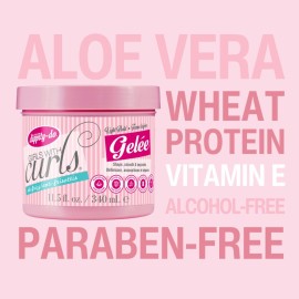 Dippity Do Girls with Curls Light Hold Gelee - Shape, Smoothe & Separate Your Curls - Formulated with Aloe, Vitamin E & Wheat Protein for Frizz-Free & Never Crunchy - 340 mL/11.5 fl oz Dippity Do Girls with Curls Light Hold Gelee - Shape, Smoothe & Separate Your Curls - Formulated with Aloe, Vitamin E & Wheat Protein for Frizz-Free & Never Crunchy - 340 mL/11.5 fl oz