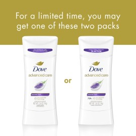 Dove Advanced Care Antiperspirant Deodorant Stick Lavender Fresh for Helping Repair Skin Barrier After Shaving, with 72-Hour Sweat & Odor Protection, 2.6 oz Dove Advanced Care Antiperspirant Deodorant Stick Lavender Fresh for Helping Repair Skin Barrier After Shaving, with 72-Hour Sweat & Odor Protection, 2.6 oz