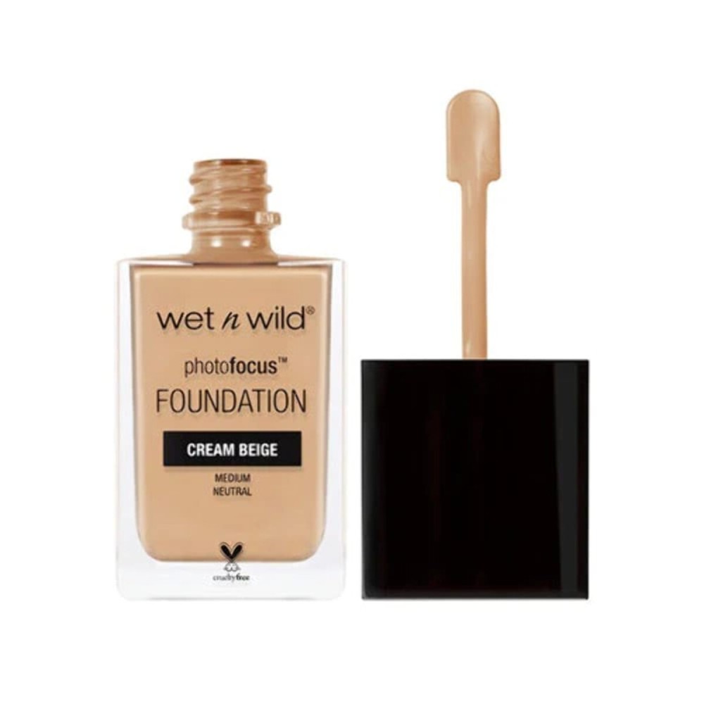 wet n wild Photo Focus Matte Liquid Foundation Cream Beige, Vegan & Cruelty-Free wet n wild Photo Focus Matte Liquid Foundation Cream Beige, Vegan & Cruelty-Free