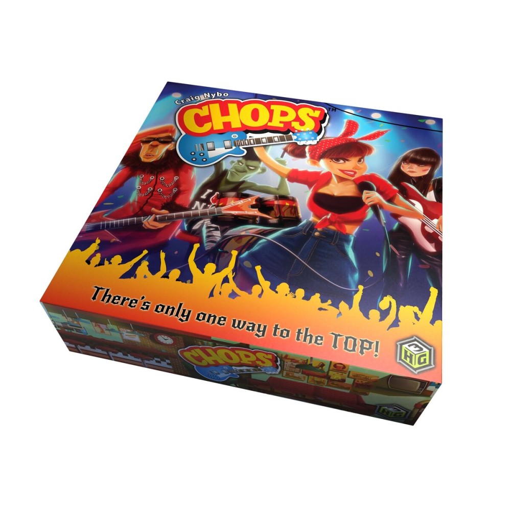 CHOPS - The Rock & Roll Board Game - Hilarious Musical Adventure for Musicians, Families, Friends - for Adults, Teens, Kids 14 & Up CHOPS - The Rock & Roll Board Game - Hilarious Musical Adventure for Musicians, Families, Friends - for Adults, Teens, Kids 14 & Up
