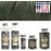 TOUGH-GRID Premium Camo Green Paracord 550 lbs Made in USA Outdoor Survival Nylon Rope Tactical Heavy Duty Strands Parachute Cord Used by US Military Type III Mil-Spec