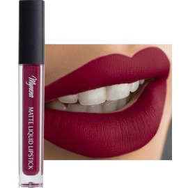 Mynena Berry Red Long Lasting Lipstick for Women Waterproof & Transfer-Proof | Hydrating with Shea Butter | Bold Pigment Intense Matte Color Lip Stain | Talc-Free & Vegan Product that Performs | Lisy