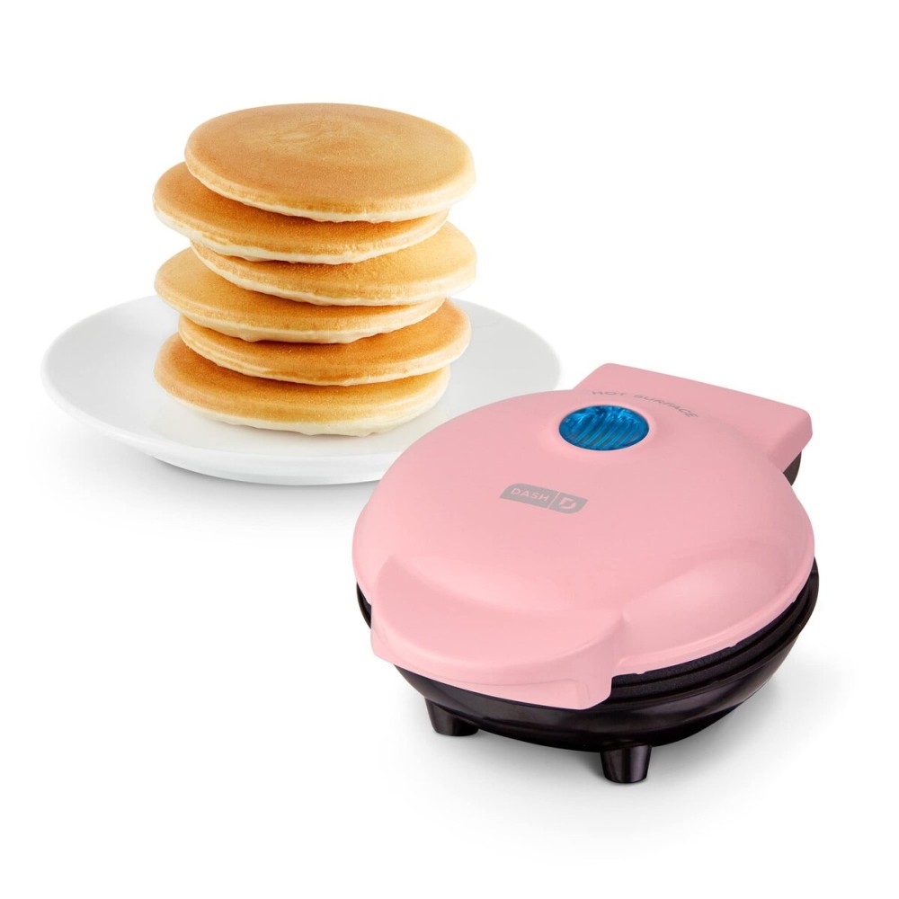DASH Mini Maker Electric Round Griddle for Individual Pancakes, Cookies, Eggs & other on the go Breakfast, Lunch & Snacks with Indicator Light + Included Recipe Book - Pink DASH Mini Maker Electric Round Griddle for Individual Pancakes, Cookies, Eggs & other on the go Breakfast, Lunch & Snacks with Indicator Light + Included Recipe Book - Pink