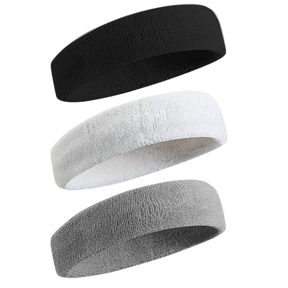 BEACE Sweatbands Sports Headband for Men & Women - Moisture Wicking Athletic Cotton Terry Cloth Sweatband for Tennis, Basketball, Running, Gym, Working Out BEACE Sweatbands Sports Headband for Men & Women - Moisture Wicking Athletic Cotton Terry Cloth Sweatband for Tennis, Basketball, Running, Gym, Working Out