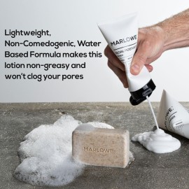 MARLOWE. No. 123 Men\'s Facial Moisturizer 6 oz, Lightweight Daily Face Lotion for Men, Includes Natural Extracts to Hydrate, Soothe & Restore, Light Aloe Citron Scent MARLOWE. No. 123 Men\'s Facial Moisturizer 6 oz, Lightweight Daily Face Lotion for Men, Includes Natural Extracts to Hydrate, Soothe & Restore, Light Aloe Citron Scent