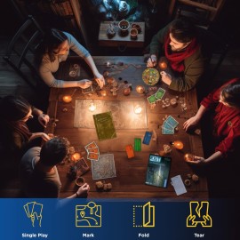 Exit: The Abandoned Cabin - Kennerspiel Des Jahres Winner, Card-Based Family Escape Room Game for 1-4 Players, Ages 12+, Blue Exit: The Abandoned Cabin - Kennerspiel Des Jahres Winner, Card-Based Family Escape Room Game for 1-4 Players, Ages 12+, Blue