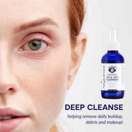 Heyedrate Lid & Lash Cleanser for Stye, Blepharitis, Dry Eyes, Meibomian Gland Dysfunction, Rosacea, and Eye Irritation Relief | Hypochlorous Acid Eyelid Cleanser Spray