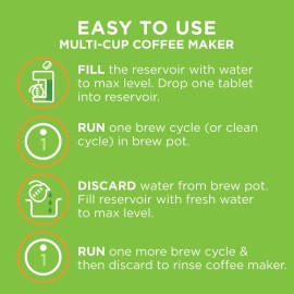 Affresh Coffee Maker Cleaner, Works with Multi-cup and Single-serve Brewers, 3 Tablets Affresh Coffee Maker Cleaner, Works with Multi-cup and Single-serve Brewers, 3 Tablets