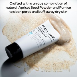 MARLOWE. No. 122 Men\'s Facial Scrub 6 oz, Light Daily Exfoliating Face Cleanser with Fresh Pine & Agarwood Scent