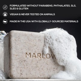 MARLOWE. No. 102 Men\'s Body Scrub Soap 7 oz, Fresh Original Woodsy Scent, Best Exfoliating Bar for Men, Made with Natural Ingredients, Apricot Seed Powder, Shea Butter, Olive Oil, Green Tea Extracts MARLOWE. No. 102 Men\'s Body Scrub Soap 7 oz, Fresh Original Woodsy Scent, Best Exfoliating Bar for Men, Made with Natural Ingredients, Apricot Seed Powder, Shea Butter, Olive Oil, Green Tea Extracts