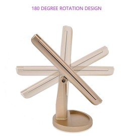 deweisn Floor Mount Tri-Fold Lighted Vanity Mirror with 21 LED Lights, Touch Screen and 3X/2X/1X Magnification, Two Power Supply Modes Make Up Mirror,Travel Mirror deweisn Floor Mount Tri-Fold Lighted Vanity Mirror with 21 LED Lights, Touch Screen and 3X/2X/1X Magnification, Two Power Supply Modes Make Up Mirror,Travel Mirror