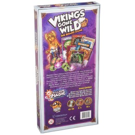Vikings Gone Wild Its a Kind of Magic Expansion - Unleash Mystical Powers in Your Viking Conquests! Strategy Game, Ages 10+, 2-4 Players, 45-70 Minute Playtime, Made by Lucky Duck Games