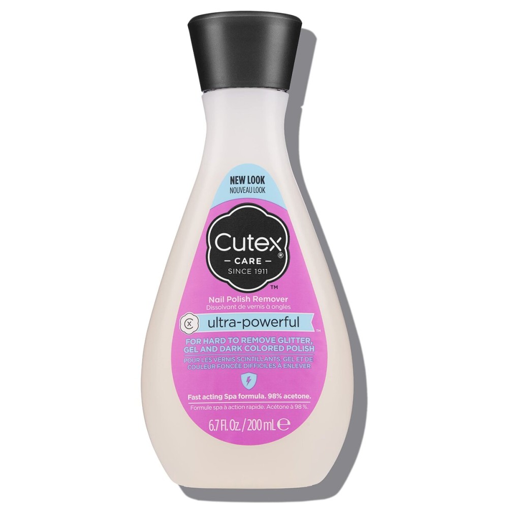 Cutex Gel Nail Polish Remover, Ultra-Powerful & Removes Glitter and Dark Colored Paints, Paraben Free, 6.76 Fl Oz Cutex Gel Nail Polish Remover, Ultra-Powerful & Removes Glitter and Dark Colored Paints, Paraben Free, 6.76 Fl Oz