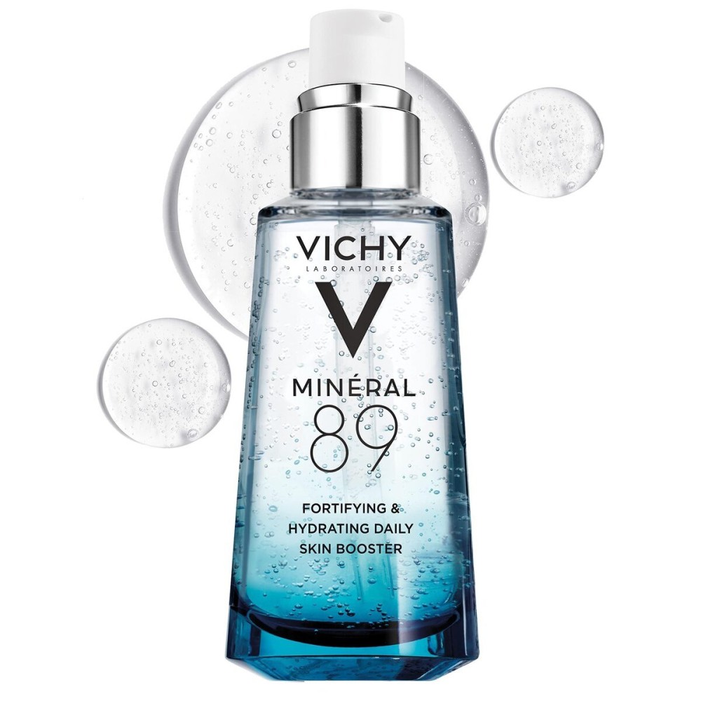 VICHY Mineral 89 Fortifying & Hydrating Daily Skin Booster, Pure Hyaluronic Acid Serum For Face, Plumps & Hydrates, Repairs Skin Barrier, Lightweight Moisturizing Gel, Fragrance Free & Oil-Free VICHY Mineral 89 Fortifying & Hydrating Daily Skin Booster, Pure Hyaluronic Acid Serum For Face, Plumps & Hydrates, Repairs Skin Barrier, Lightweight Moisturizing Gel, Fragrance Free & Oil-Free