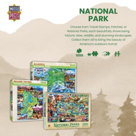 MasterPieces - 1000 Piece Jigsaw Puzzle, National Parks of America, Fun for Adults, Family, Kids 19.25x26.75 MasterPieces - 1000 Piece Jigsaw Puzzle, National Parks of America, Fun for Adults, Family, Kids 19.25x26.75
