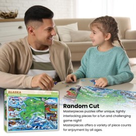 MasterPieces - 1000 Piece Jigsaw Puzzle, National Parks of America, Fun for Adults, Family, Kids 19.25x26.75 MasterPieces - 1000 Piece Jigsaw Puzzle, National Parks of America, Fun for Adults, Family, Kids 19.25x26.75