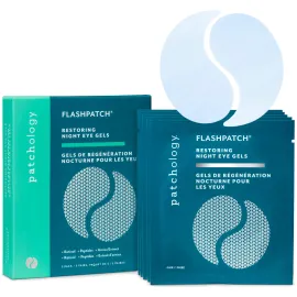 Patchology Restoring Eye Gel Patches with Retinol & Collagen - Under Eye Mask for Dark Circles, Puffy Eyes, & Wrinkles - Anti-Aging Overnight Eye Pads Set to Brighten Skin Care for Eye Bags (5 Pairs)