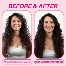 Dippity Do Girls with Curls Curl Enhancing Mousse - Lightweight 3-in-1 Defining Mousse for Curly and Wavy Hair - Hibiscus and Olive Oil for Frizz Free and Bouncy Curls - 200 mL/6.7 fl oz