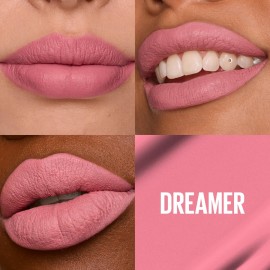 Maybelline Super Stay Matte Ink Liquid Lipstick Makeup, Long Lasting High Impact Color, Up to 16H Wear, Dreamer, Warm Pink Neutral, 1 Count Maybelline Super Stay Matte Ink Liquid Lipstick Makeup, Long Lasting High Impact Color, Up to 16H Wear, Dreamer, Warm Pink Neutral, 1 Count