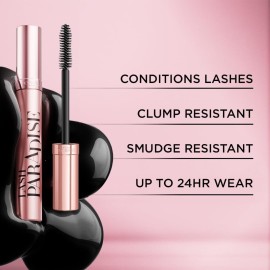 L\'Oreal Paris Makeup Voluminous Lash Paradise Mascara, Voluptuous Volume, Intense Length, Feathery Soft Full Lashes, No Flaking, No Smudging, No Clumping, Blackest Black, 0.25 Fl Oz (Pack of 1) L\'Oreal Paris Makeup Voluminous Lash Paradise Mascara, Voluptuous Volume, Intense Length, Feathery Soft Full Lashes, No Flaking, No Smudging, No Clumping, Blackest Black, 0.25 Fl Oz (Pack of 1)