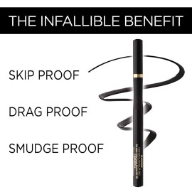 L\'Oreal Paris Makeup Infallible Super Slim Long-Lasting Liquid Eyeliner, Ultra-Fine Felt Tip, Quick Drying Formula, Glides on Smoothly, Grey, 0.03 fl oz., 1 Count L\'Oreal Paris Makeup Infallible Super Slim Long-Lasting Liquid Eyeliner, Ultra-Fine Felt Tip, Quick Drying Formula, Glides on Smoothly, Grey, 0.03 fl oz., 1 Count