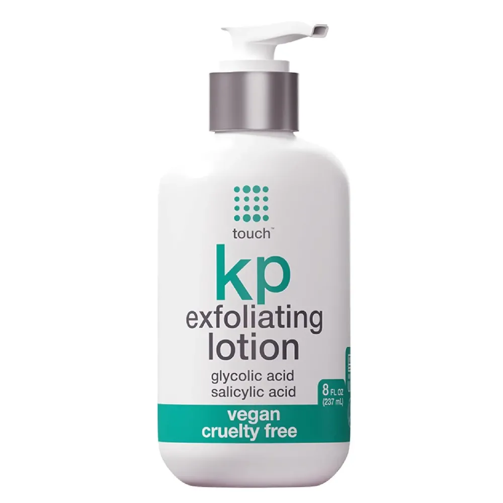 TOUCH Glycolic Acid Lotion for Keratosis Pilaris - KP Exfoliating Body Lotion Moisturizer - for AHA BHA Rough & Bumpy Skin- Gets Rid of Redness - 8 Fl Oz TOUCH Glycolic Acid Lotion for Keratosis Pilaris - KP Exfoliating Body Lotion Moisturizer - for AHA BHA Rough & Bumpy Skin- Gets Rid of Redness - 8 Fl Oz