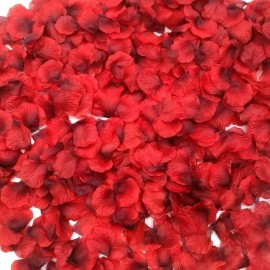 CODE FLORIST 2200 PCS Dark-Red Silk Rose Petals for Romantic Night,Wedding,Proposal Anniversary Flower Decorations CODE FLORIST 2200 PCS Dark-Red Silk Rose Petals for Romantic Night,Wedding,Proposal Anniversary Flower Decorations