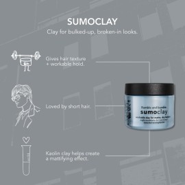 Bumble and bumble. Sumoclay Matte Texture Clay | Workable Texture, Moldable Hold + Matte Finish | Wavy, Straight, 1.5 Ounce