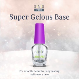SNS Base Coat Nail Polish for Nail Dip Powder, Super Gelous Base - Long-Lasting & Fast-Drying Nail Strengtheners Gel Base for Premium Colors - Low Odor & No UV Lamp Required - 0.5 oz. SNS Base Coat Nail Polish for Nail Dip Powder, Super Gelous Base - Long-Lasting & Fast-Drying Nail Strengtheners Gel Base for Premium Colors - Low Odor & No UV Lamp Required - 0.5 oz.