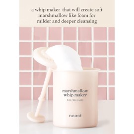 NOONI 2-in-2 Much Needed Facial Cleansing Single - Marshmallow Whip Maker | Gentle Deep Cleanser For Skincare, Rich Foam Maker For Face Wash, Gift, Remove Impurities, Mother\'s Day Gift NOONI 2-in-2 Much Needed Facial Cleansing Single - Marshmallow Whip Maker | Gentle Deep Cleanser For Skincare, Rich Foam Maker For Face Wash, Gift, Remove Impurities, Mother\'s Day Gift