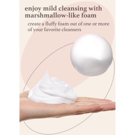 NOONI 2-in-2 Much Needed Facial Cleansing Single - Marshmallow Whip Maker | Gentle Deep Cleanser For Skincare, Rich Foam Maker For Face Wash, Gift, Remove Impurities, Mother\'s Day Gift NOONI 2-in-2 Much Needed Facial Cleansing Single - Marshmallow Whip Maker | Gentle Deep Cleanser For Skincare, Rich Foam Maker For Face Wash, Gift, Remove Impurities, Mother\'s Day Gift