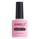 AIMEILI No Wipe Top Coat Soak Off U V LED Gel Nail Polish