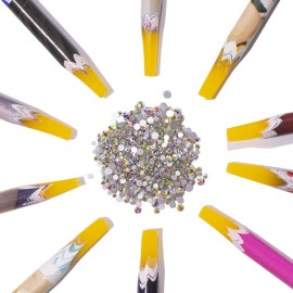 GA&EN Self Adhesive Pickup Pencil for Rhinestones and Diamond Painting, 10 PCS Long Rhinestone Picker Tool Kit for Nail Art, Nail Dotting Tools for Manicure, Jewel Applicator Gem Picker Pen Tool GA&EN Self Adhesive Pickup Pencil for Rhinestones and Diamond Painting, 10 PCS Long Rhinestone Picker Tool Kit for Nail Art, Nail Dotting Tools for Manicure, Jewel Applicator Gem Picker Pen Tool