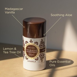 Lavanila Pure Vanilla Deodorant for Women 2-Pack (2 Oz Each) - Natural Aluminum Free Solid Stick Deodorant, Made In USA, Vegan Lavanila Pure Vanilla Deodorant for Women 2-Pack (2 Oz Each) - Natural Aluminum Free Solid Stick Deodorant, Made In USA, Vegan
