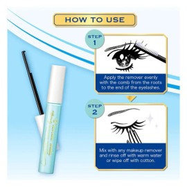 Heroine Make by KissMe Speedy Mascara Remover, Gentle Eye Makeup Remover for Waterproof Mascara, Fast-Acting & Non-Irritating Cleanser, Removes Stubborn Eye Makeup, 0.22 fl Oz Heroine Make by KissMe Speedy Mascara Remover, Gentle Eye Makeup Remover for Waterproof Mascara, Fast-Acting & Non-Irritating Cleanser, Removes Stubborn Eye Makeup, 0.22 fl Oz
