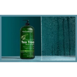 New York Biology Tea Tree Body Wash for Men and Women - Moisturizing Body Wash Helps Soothe Itchy Skin, Jock Itch, Athletes Foot, Nail Fungus, Eczema, Body Odor and Ringworm - 16.9 Fl Oz
