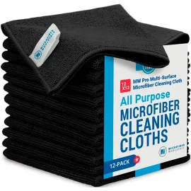 12 x 12 Pro Multi-Surface Microfiber Cleaning Clot..