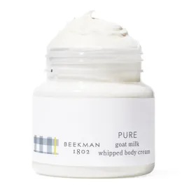 Beekman 1802 Whipped Body Butter Cream with Goat Milk - Deeply Moisturizes, Softens Skin - Natural & Gentle for All Skin Types - Non-Greasy, Cruelty-Free, 8 oz