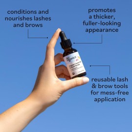 Sky Organics Organic Castor Oil Eyelash & Brow Serum, Hexane-Free Conditioning Oil that Promotes Fuller Looking Lashes & Eye Brows, 100% Pure & Cold-Pressed 1 fl. Oz. / 30 ml w ebook Sky Organics Organic Castor Oil Eyelash & Brow Serum, Hexane-Free Conditioning Oil that Promotes Fuller Looking Lashes & Eye Brows, 100% Pure & Cold-Pressed 1 fl. Oz. / 30 ml w ebook