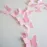 24pcs 3D Butterfly Removable Mural Stickers Wall Stickers Decal for Home and Room Decoration (Pink-24pcs)