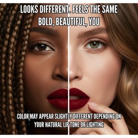 Mynena Burgundy Red Long Lasting Lipstick for Women Waterproof & Transfer-Proof | Hydrating with Shea Butter | Bold Pigment Matte Color Lip Stain | Talc-Free & Vegan Product that Performs | Emma Mynena Burgundy Red Long Lasting Lipstick for Women Waterproof & Transfer-Proof | Hydrating with Shea Butter | Bold Pigment Matte Color Lip Stain | Talc-Free & Vegan Product that Performs | Emma