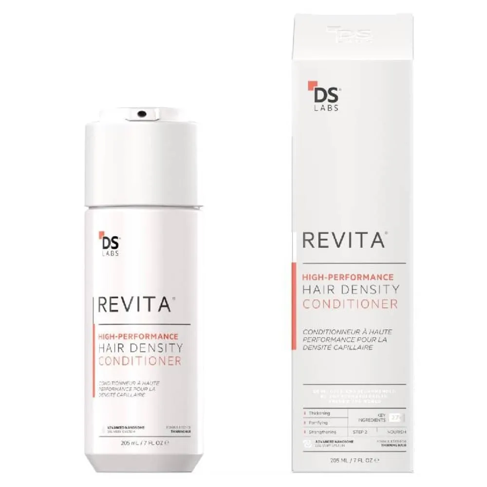 DS Labs Revita Conditioner - High-Performance Hair Density Conditioner, Strengthening, Thickening & Volumizing, Fuller, Healthier-Looking Hair, Sulfate & Silicone Free, For Men & Women, 205mL