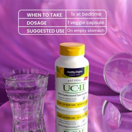 Healthy Origins UC-II 40 mg (Undenatured Type II Collagen, Non-GMO, Gluten Free, Joint Support), 120 Veggie Caps Healthy Origins UC-II 40 mg (Undenatured Type II Collagen, Non-GMO, Gluten Free, Joint Support), 120 Veggie Caps