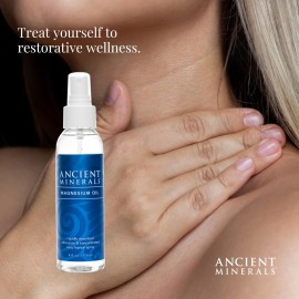 Ancient Minerals Magnesium Oil Spray Bottle of Pure Genuine Zechstein Magnesium Chloride - Topical Magnesium for Skin Application (4fl oz) Ancient Minerals Magnesium Oil Spray Bottle of Pure Genuine Zechstein Magnesium Chloride - Topical Magnesium for Skin Application (4fl oz)