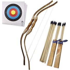 Adventure Awaits! - 2-Pack Handmade Wooden Bow and..