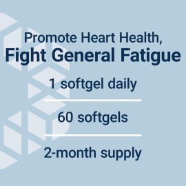 Life Extension CoQ10 (Ubiquinone) with d-Limonene - Heart Health, Fight General Fatigue, Better Absorption - Gluten-Free, Non-GMO - 60 Softgels Life Extension CoQ10 (Ubiquinone) with d-Limonene - Heart Health, Fight General Fatigue, Better Absorption - Gluten-Free, Non-GMO - 60 Softgels