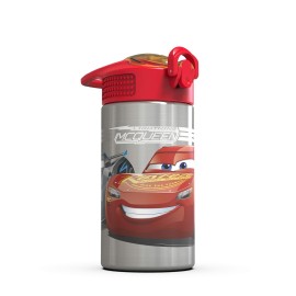 Zak Designs Disney Cars 3 - Stainless Steel Water Bottle with One Hand Operation Action Lid and Built-in Carrying Loop, Kids Water Bottle with Straw Spout is Perfect for Kids (15.5 oz, 18/8, BPA-Free) Zak Designs Disney Cars 3 - Stainless Steel Water Bottle with One Hand Operation Action Lid and Built-in Carrying Loop, Kids Water Bottle with Straw Spout is Perfect for Kids (15.5 oz, 18/8, BPA-Free)