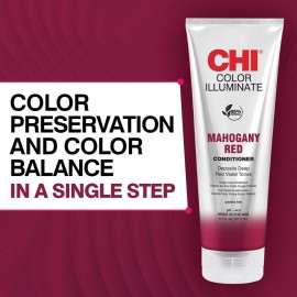 CHI Color Illuminate Conditioner, Helps Maintain Fresh Color In Natural & Color-treated Hair, Sulfate, Paraben, & Cruelty-Free, Mahogany Red, 8.5 Oz CHI Color Illuminate Conditioner, Helps Maintain Fresh Color In Natural & Color-treated Hair, Sulfate, Paraben, & Cruelty-Free, Mahogany Red, 8.5 Oz