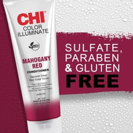 CHI Color Illuminate Conditioner, Helps Maintain Fresh Color In Natural & Color-treated Hair, Sulfate, Paraben, & Cruelty-Free, Mahogany Red, 8.5 Oz CHI Color Illuminate Conditioner, Helps Maintain Fresh Color In Natural & Color-treated Hair, Sulfate, Paraben, & Cruelty-Free, Mahogany Red, 8.5 Oz
